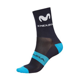 Klassische Fahrradsocken - MOVISTAR 2019 - Hellblau/Schwarz