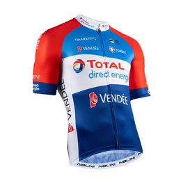NALINI Kurzarm Fahrradtrikot - DIRECT ENERGIE 2020 - Weiß/Blau/Rot