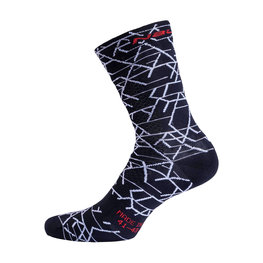 NALINI Klassische Fahrradsocken - AIS SAETTA 2.0 H19 - Weiß/Schwarz