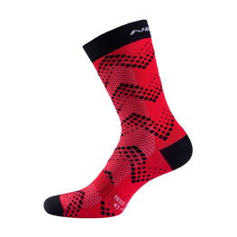 NALINI Klassische Fahrradsocken - AIS FULMINE 2.0 H22 - Rot/Schwarz