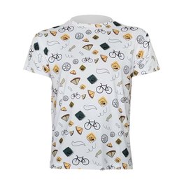 NU. BY HOLOKOLO Kurzarm Fahrrad-Shirt - SPORTIVE - mehrfarbig/Weiß
