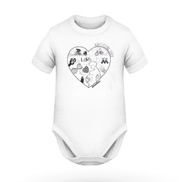 Strampler - BABY CYCLING LOVER - Weiß