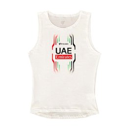 PISSEI Ärmelloses Fahrrad-Shirt - UAE TEAM EMIRATES 2024 - Weiß