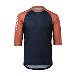 POC Kurzarm Fahrradtrikot - MTB PURE 3/4 - Blau/Orange