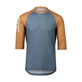 POC Kurzarm Fahrradtrikot - MTB PURE 3/4 - Orange/Blau