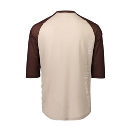 POC Kurzarm Fahrradtrikot - MTB PURE 3/4 - Braun/Beige