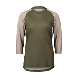 POC Kurzarm Fahrradtrikot - MTB PURE 3/4 LADY - Beige/Grün
