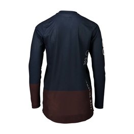 POC Langarm Fahrradtrikot für den Sommer - MTB PURE LADY - Braun/Blau