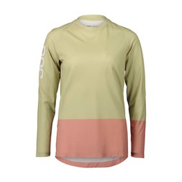 POC Langarm Fahrradtrikot für den Sommer - MTB PURE LADY - Beige/Rosa