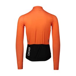 POC Langarm Fahrradtrikot für den Sommer - ESSENTIAL ROAD - Orange/Schwarz