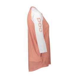 POC Kurzarm Fahrradtrikot - MTB PURE 3/4 LADY - Weiß/Rosa