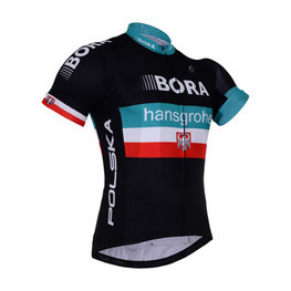 Kurzarm Fahrradtrikot - BORA PRESEASON 2017 - Schwarz