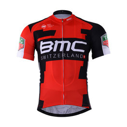 Kurzarm Fahrradtrikot - BMC 2017 - Rot/Schwarz