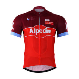 Kurzarm Fahrradtrikot - KATUSHA 2017 - bordeaux/Rot