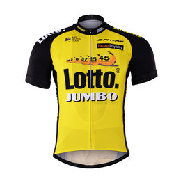 Kurzarm Fahrradtrikot - LOTTO 2017 - Schwarz/Gelb
