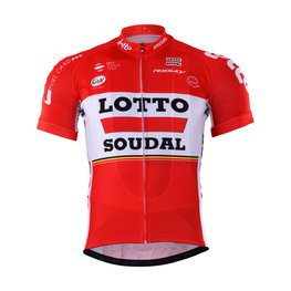 Kurzarm Fahrradtrikot - LOTTO 2017 - Rot/Weiß