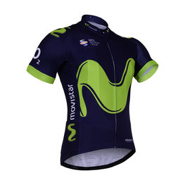 Kurzarm Fahrradtrikot - MOVISTAR 2017  - Blau/Grün