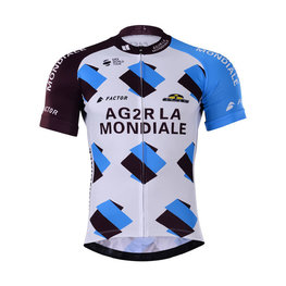 Kurzarm Fahrradtrikot - AG2R 2017 - Weiß/Hellblau/Schwarz