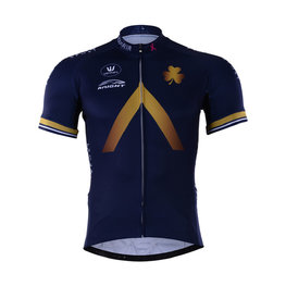 Kurzarm Fahrradtrikot - AQUA BLUE 2017 - Blau/Gold