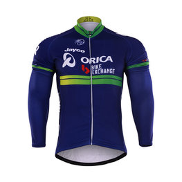 Langarm Fahrradtrikot für den Winter - ORICA 2017 WINTER - Blau