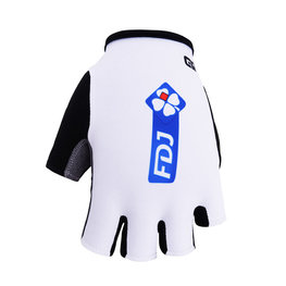 BONAVELO Fingerlose Fahrradhandschuhe - FDJ 2017 - Weiß