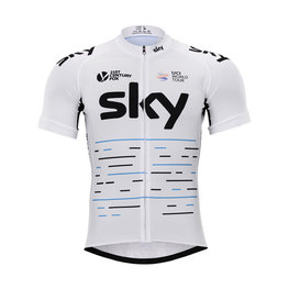 Kurzarm Fahrradtrikot - SKY 2017 - Weiß
