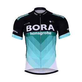 Kurzarm Fahrradtrikot - BORA 2018 - Schwarz/Grün