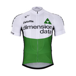 Kurzarm Fahrradtrikot - DIMENSION DATA 2018 - Schwarz/Weiß/Grün