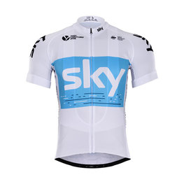 BONAVELO Kurzarm Fahrradtrikot - SKY 2018 - Hellblau/Weiß