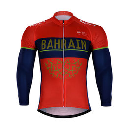 Langarm Fahrradtrikot für den Winter - B. MERIDA 2018 WNT - Blau/Rot