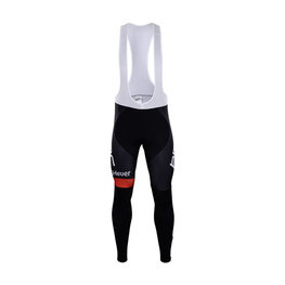 Lange Fahrradhose mit Trägern - BMC 2018 WINTER - Rot/Schwarz