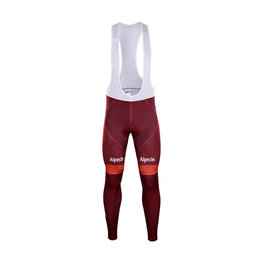 Lange Fahrradhose mit Trägern - KATUSHA 2018 WINTER - Rot/bordeaux