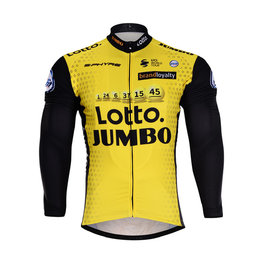 Langarm Fahrradtrikot für den Sommer - LOTTO 2018 SUMMER - Gelb/Schwarz