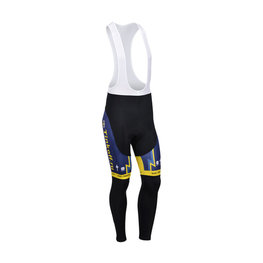 Lange Fahrradhose mit Trägern - SAXO BANK 2013 SMR - Schwarz/Blau