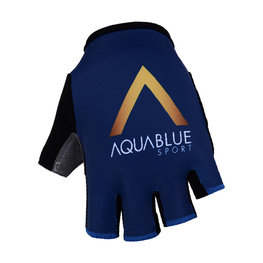 Fingerlose Fahrradhandschuhe - AQUA BLUE 2018 - Gold/Blau