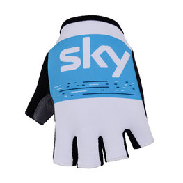 Fingerlose Fahrradhandschuhe - SKY 2018 - Weiß/Hellblau
