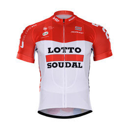 Kurzarm Fahrradtrikot - LOTTO 2018 - Rot/Weiß