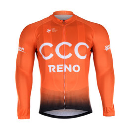BONAVELO Langarm Fahrradtrikot für den Sommer - CCC 2019 SUMMER - Orange