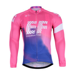 BONAVELO Langarm Fahrradtrikot für den Sommer - EDUCATION F. '19 SMR - Blau/Rosa