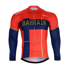 BONAVELO Langarm Fahrradtrikot für den Winter - B. MERIDA 2019 WNT - Rot/Blau