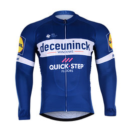 BONAVELO Langarm Fahrradtrikot für den Winter - QUICKSTEP 2019 WNT - Blau