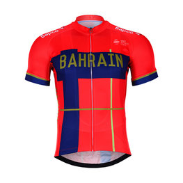 BONAVELO Kurzarm Fahrradtrikot - BAHRAIN MERIDA 2019 - Blau/Rot