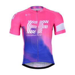 BONAVELO Kurzarm Fahrradtrikot - EDUCATION FIRST 2019 - Blau/Rosa