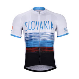 BONAVELO Kurzarm Fahrradtrikot - SLOVAKIA 2019 - Schwarz/Weiß