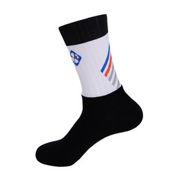 BONAVELO Klassische Fahrradsocken - GROUPAMA FDJ 2019 - Schwarz/Weiß