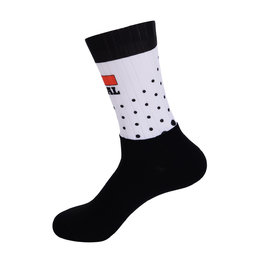 Klassische Fahrradsocken - LOTTO SOUDAL 2019 - Weiß/Schwarz