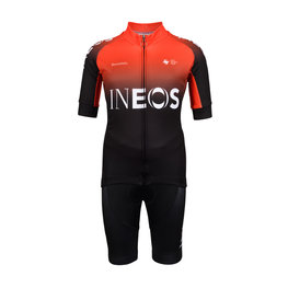 BONAVELO Kurzarm Radtrikot und Shorts - INEOS 2020 KIDS - Rot/Schwarz
