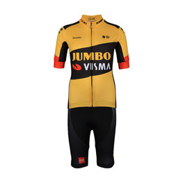 BONAVELO Kurzarm Radtrikot und Shorts - JUMBO-VISMA '20 KIDS - Gelb/Schwarz
