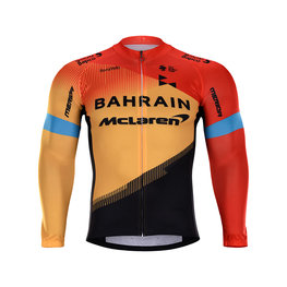 BONAVELO Langarm Fahrradtrikot für den Sommer - BAHRAIN MCL. '20 SMR - Schwarz/Rot/Gelb