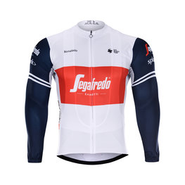 BONAVELO Langarm Fahrradtrikot für den Sommer - TREK 2020 SUMMER - Weiß/Blau/Rot